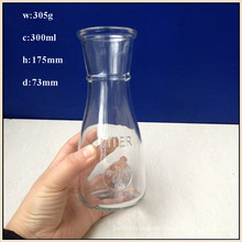 300ml Glass Juice Bottles with Wide Mouth Wholesale